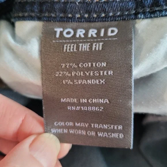 Torrid Luxe Slim Boot jeans size 18S - Picture 13 of 14